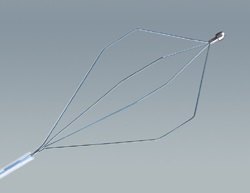 Disposable Fold Angular Basket (Nitinol), Rọ lấy sỏi, gập góc, hợp kim nhớ hình Nitinol, dùng một lần.