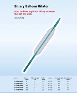 BILIARY BALLOON DILATOR, BÓNG NONG ĐƯỜNG MẬT