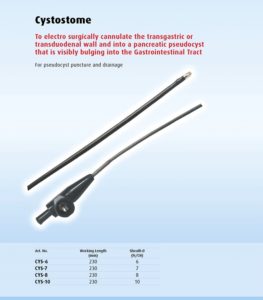 CYSTOSTOME, ỐNG THÔNG PHẪU THUẬT ĐIỆN, NỘI SOI VÙNG TỤY