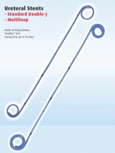 URETERAL STENT STANDARD DOUBLE J, MULTILOOP, ỐNG THÔNG NIỆU QUẢN, XÔNG NIỆU QUẢN, JJ, ĐẦU XOẮN NHIỀU VÒNG